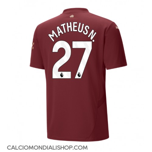 Maglie da calcio Manchester City Matheus Nunes #27 Terza Maglia 2024-25 Manica Corta